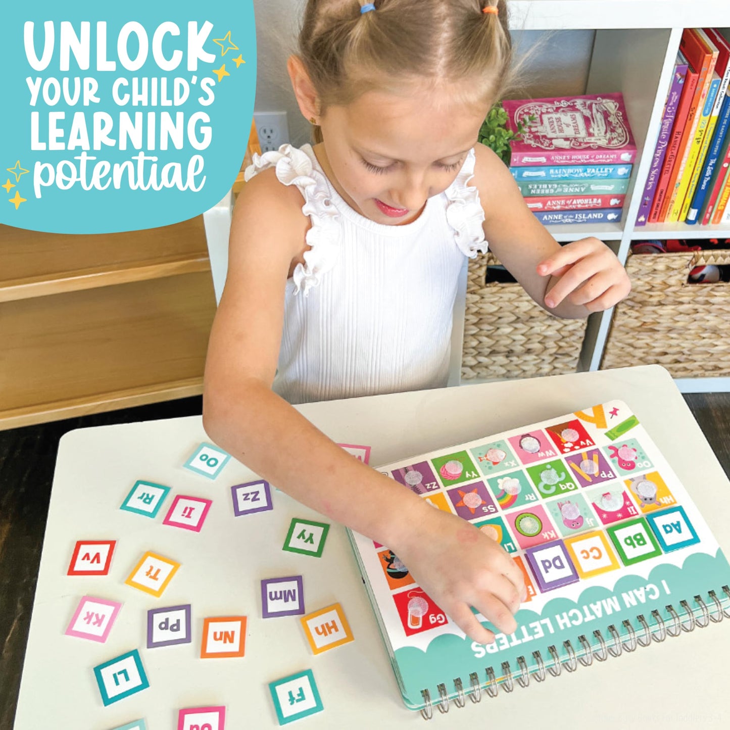 Hadley Designs My First Busy Book Toddlers 3-5, Montessori Preschool Learning Activities Age 4-5, 174 Pcs Velcro Busy Book, Travel Toys Airplane Car Quiet Time, Sensory Toys, Pre K Graduation Gifts