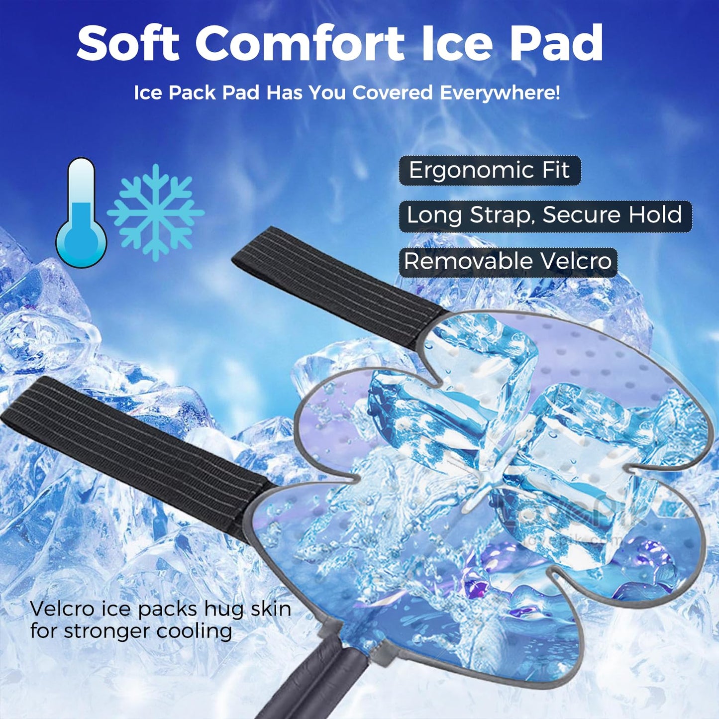 Large Cold Therapy Machine for Knee Replacement – Programmable Ice Machine for After Surgery with Quiet Motor, Leak-Proof & Long-Lasting – Portable Knee Ice Machine for Pain Relief & Swelling