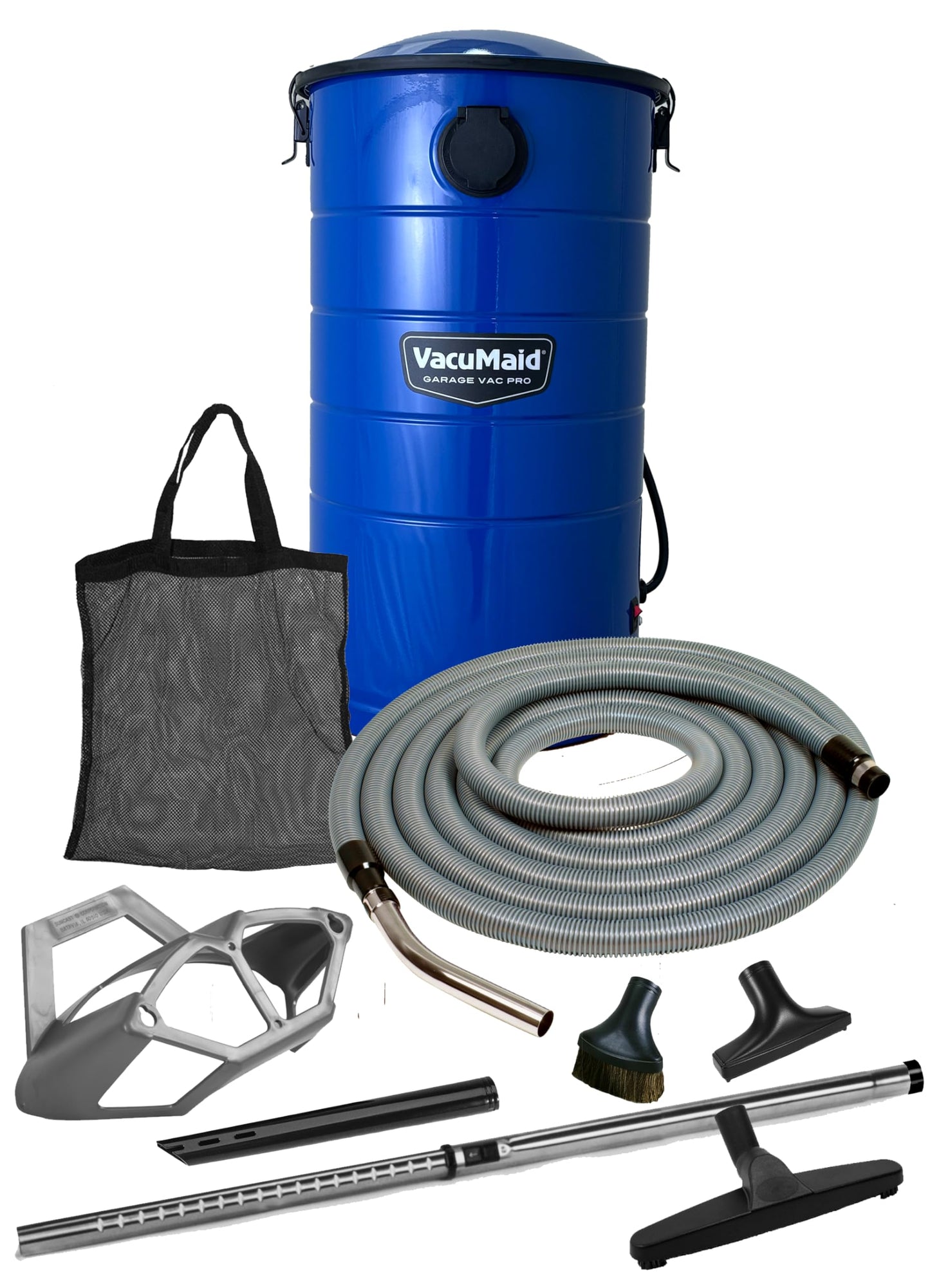 VacuMaid GV50BPRO Professional Wall Mounted Garage and Car Vacuum with 50 ft. Hose and Tools