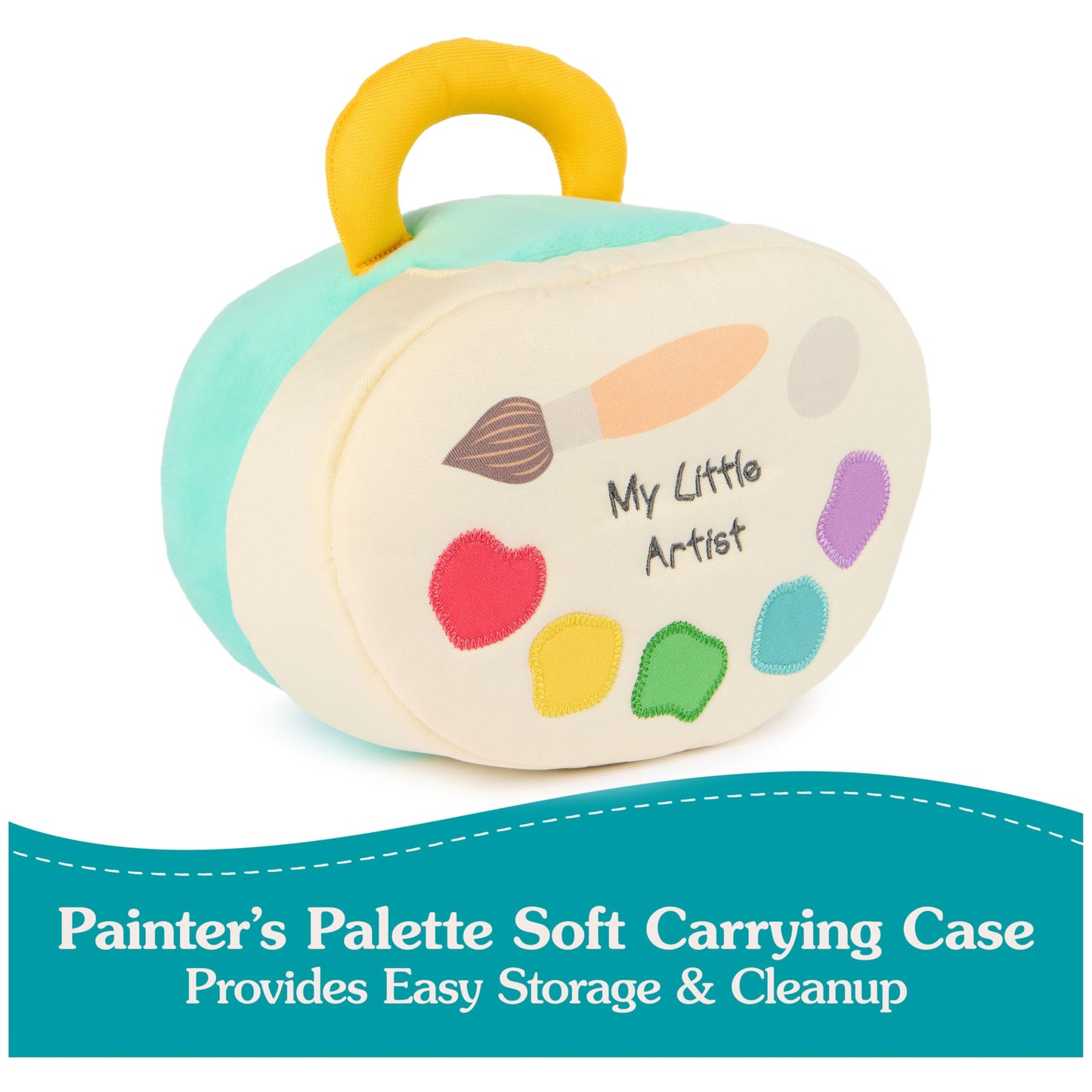 GUND Baby My Little Artist 5-Piece Plush Playset with Rattle, Squeaker and Crinkle Plush Toys, Sensory Toy for Babies and Newborns, 7.5”