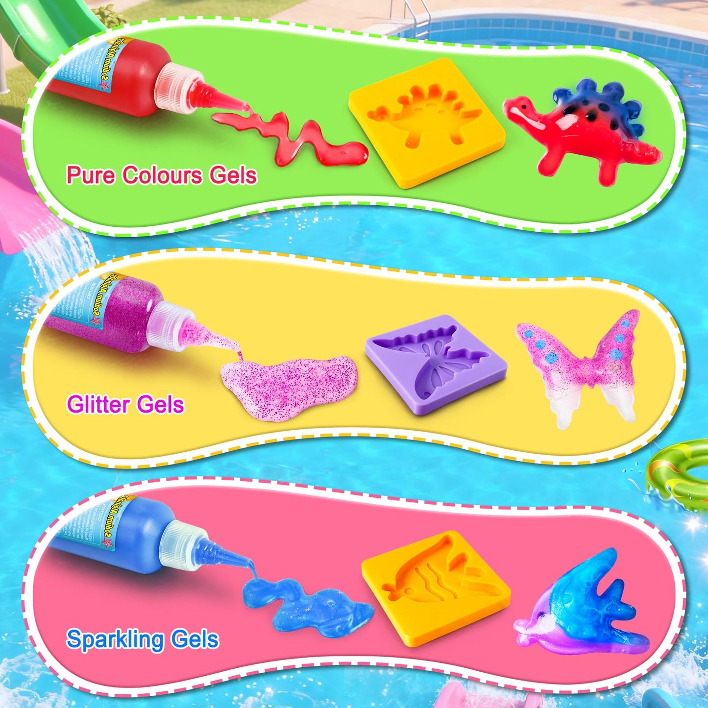 Kacwsoay Magic Water Elf Toy Kit - 14 Colors Toys Crafts Birthday Gifts for Boys and Girls Age 5 6 7 8 9 10 11 12