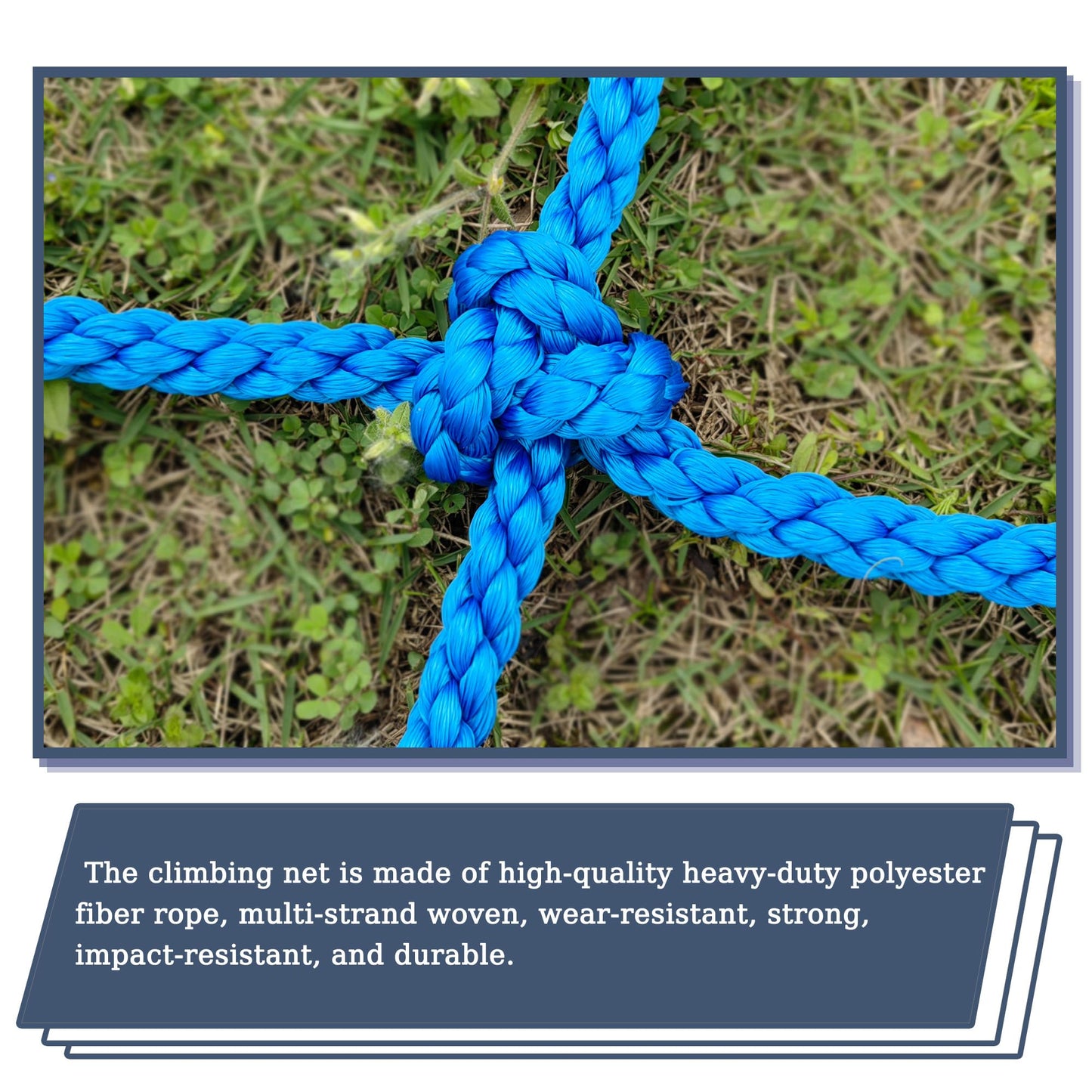 ANGRNMT Heavy-Duty Climbing Net with 6 Sizes - Perfect for Kids, Versatile on Balcony, Railing Polyester Fiber, Exquisite Craftsmanship (4ft x 12ft)