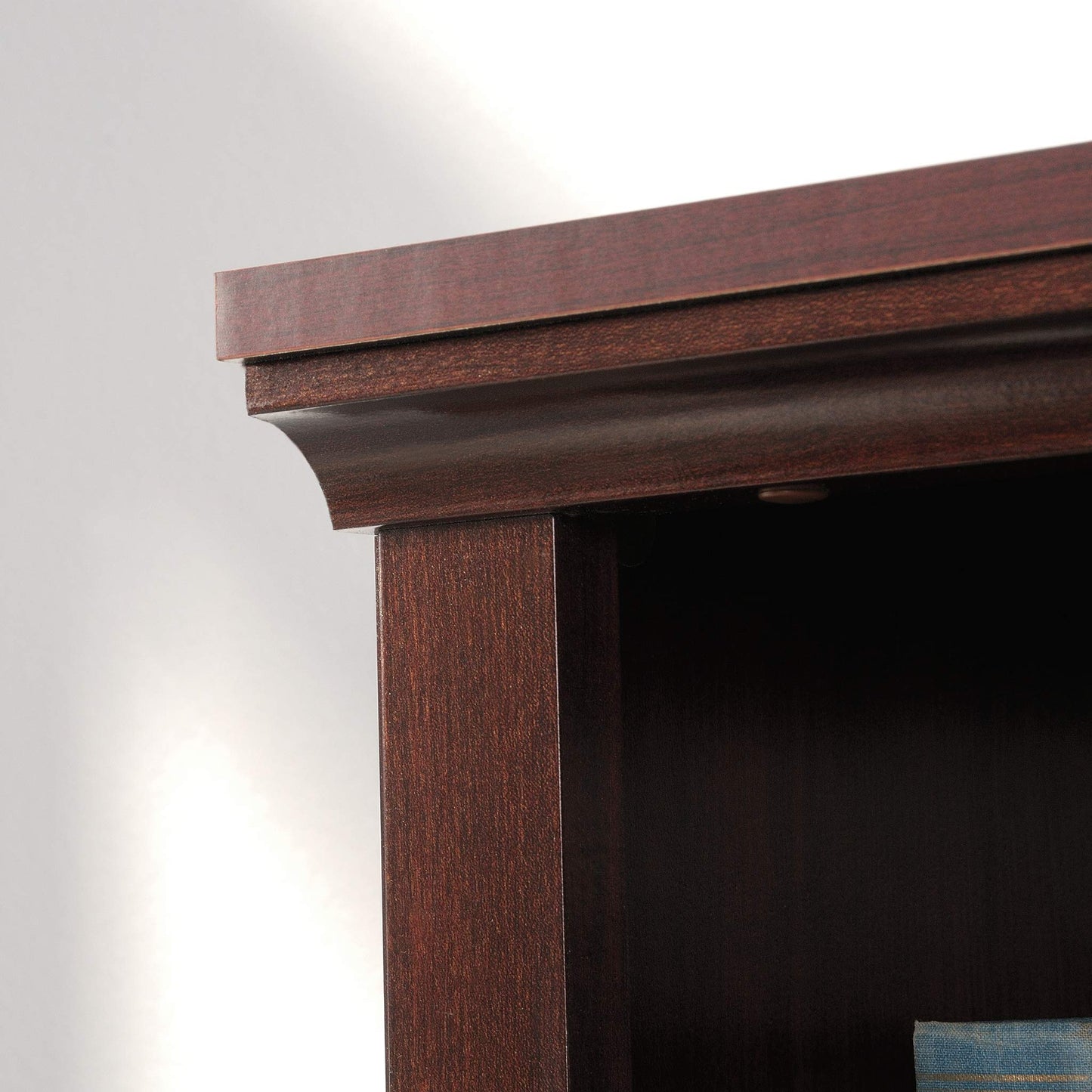 Sauder Miscellaneous Storage 5-Shelf/ Book Shelf 2-Door Bookcase, Select Cherry finish