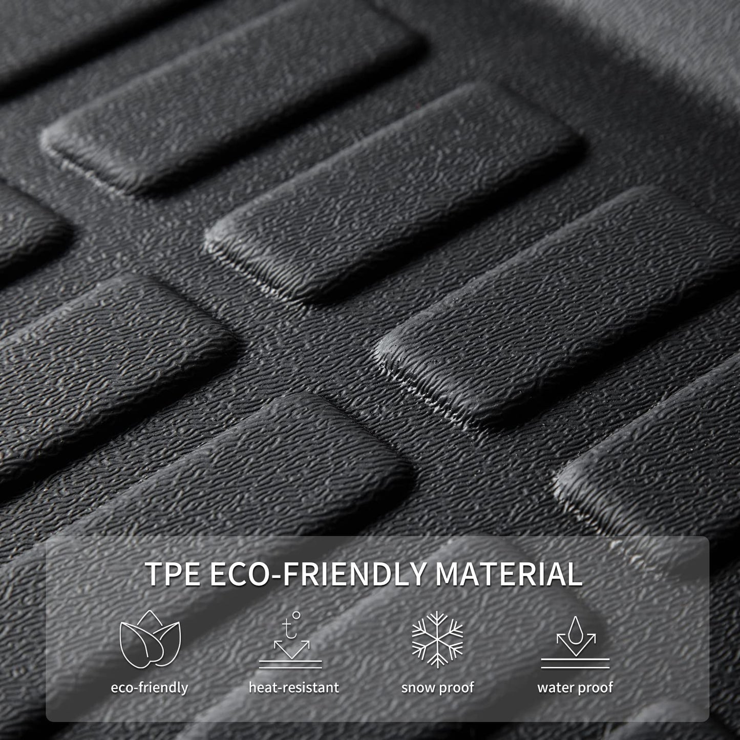 KELCSEECS® Floor Mats & Cargo Liner Custom for 2014 2015 2016 2017 2018 2019 2020 2021 Mazda 6 All Weather Protection TPE Floor Liners Front & Rear Row Full Set Mazda 6 Accessories Black