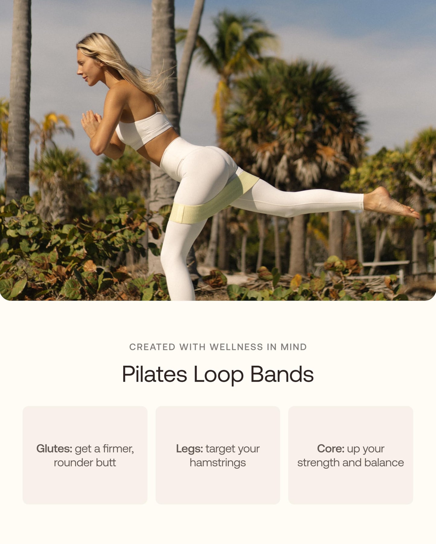 BetterMe Pilates Travel Kit – Pilates Loop Bands, Weight & Resistance Bands – Portable Pilates Kit for Women – Compact Home & Travel Workout Equipment Set (Chocolate Brown)