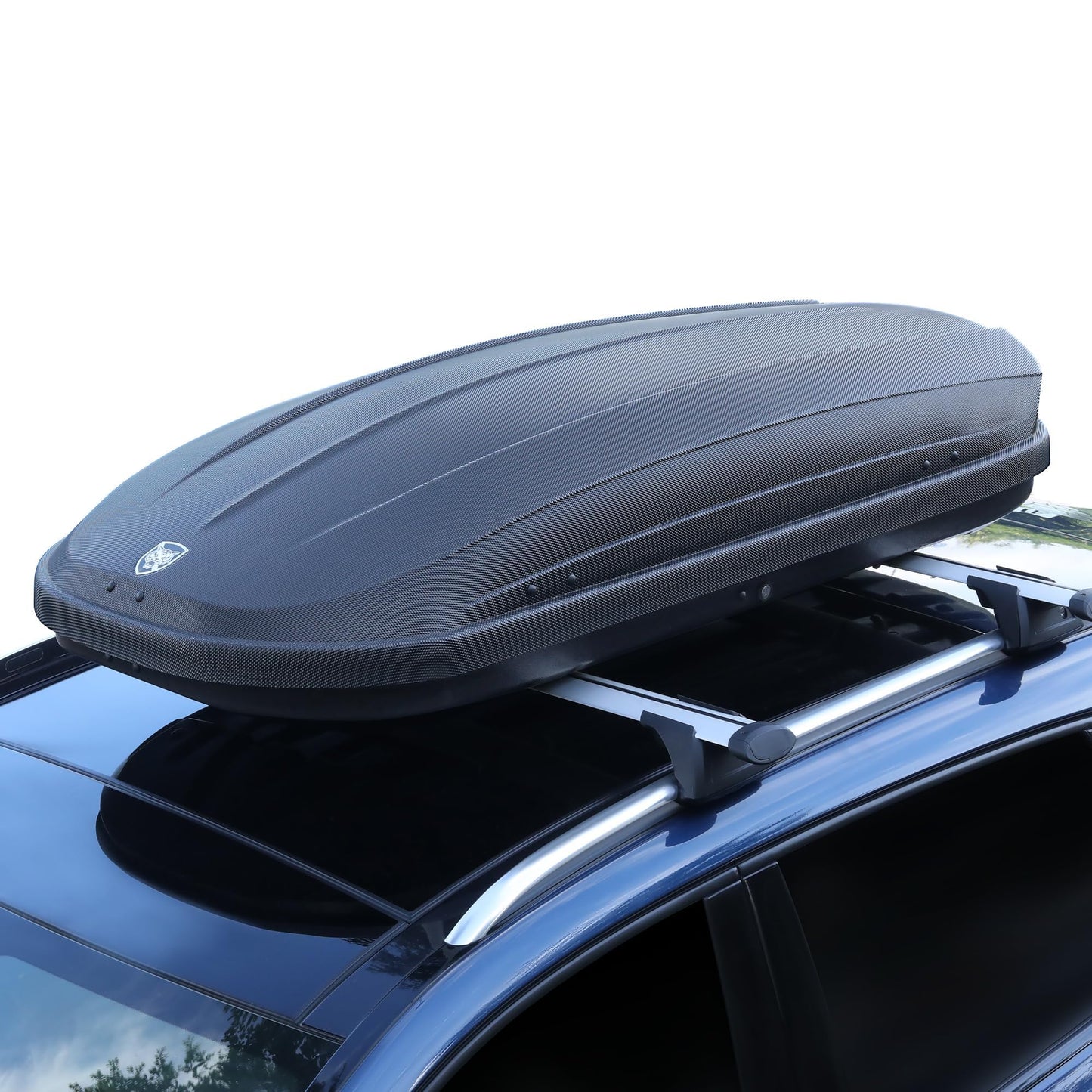 Rooftop Cargo Box Carrier, 165-Lbs Load Capacity Hard Shell Roof Box with Secure Straps&Keys for Roof Rack, 390L(14 Cu Ft) Weather-Resistant Roof Rack Cargo Box