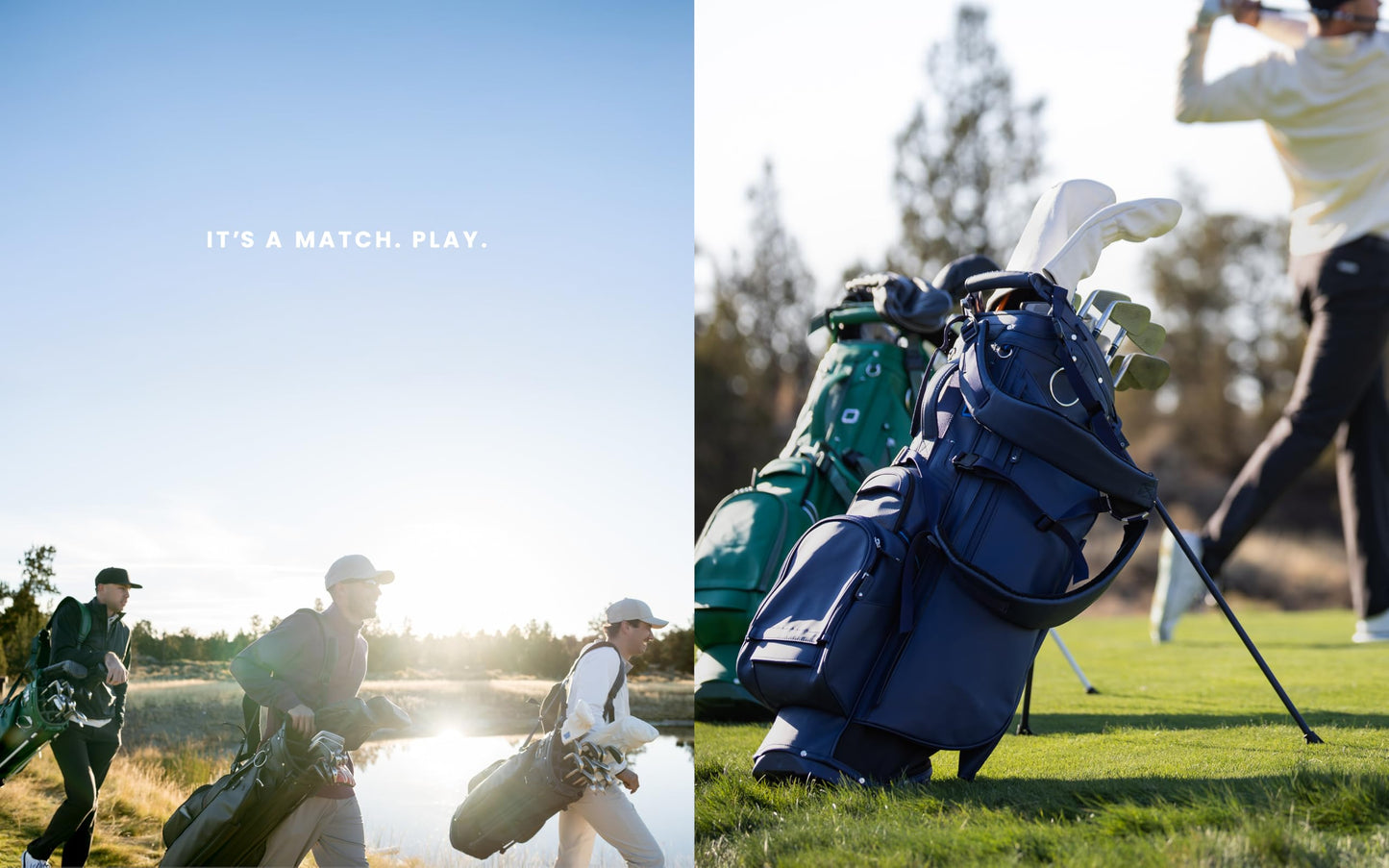 Sun Mountain Men's Matchplay LS Lightweight Stand Golf Bag 4-Way Top - 9 Pockets, Dual Strap System, Push & Electric Cart Compatible Compression Base, 2025 Model - Navy