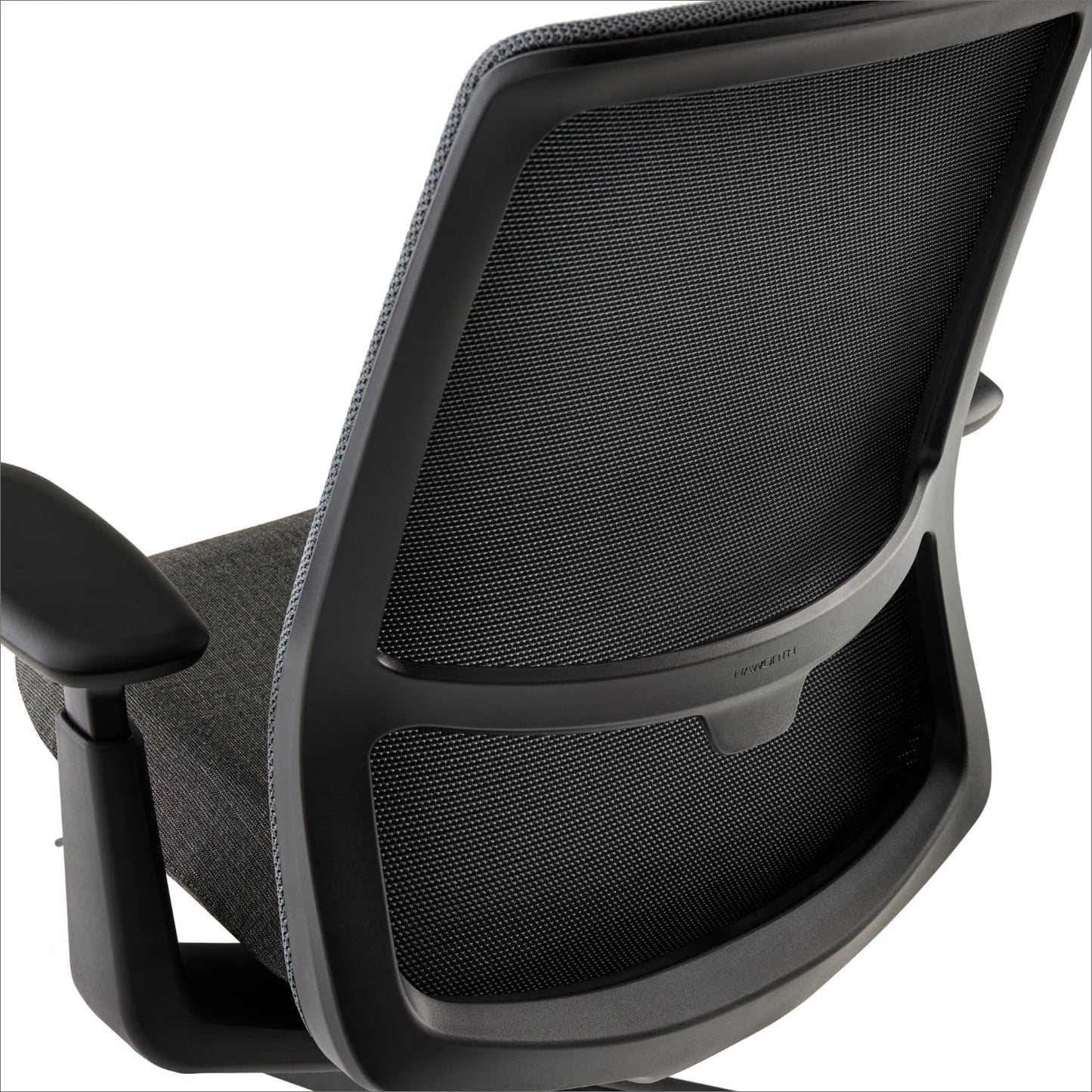 Haworth Soji Office Chair with Ergonomic Adjustments, Adjustable Desk Computer Chair with Flexible Mesh Back, Without Lumbar Support, Home Office Furniture, Charcoal