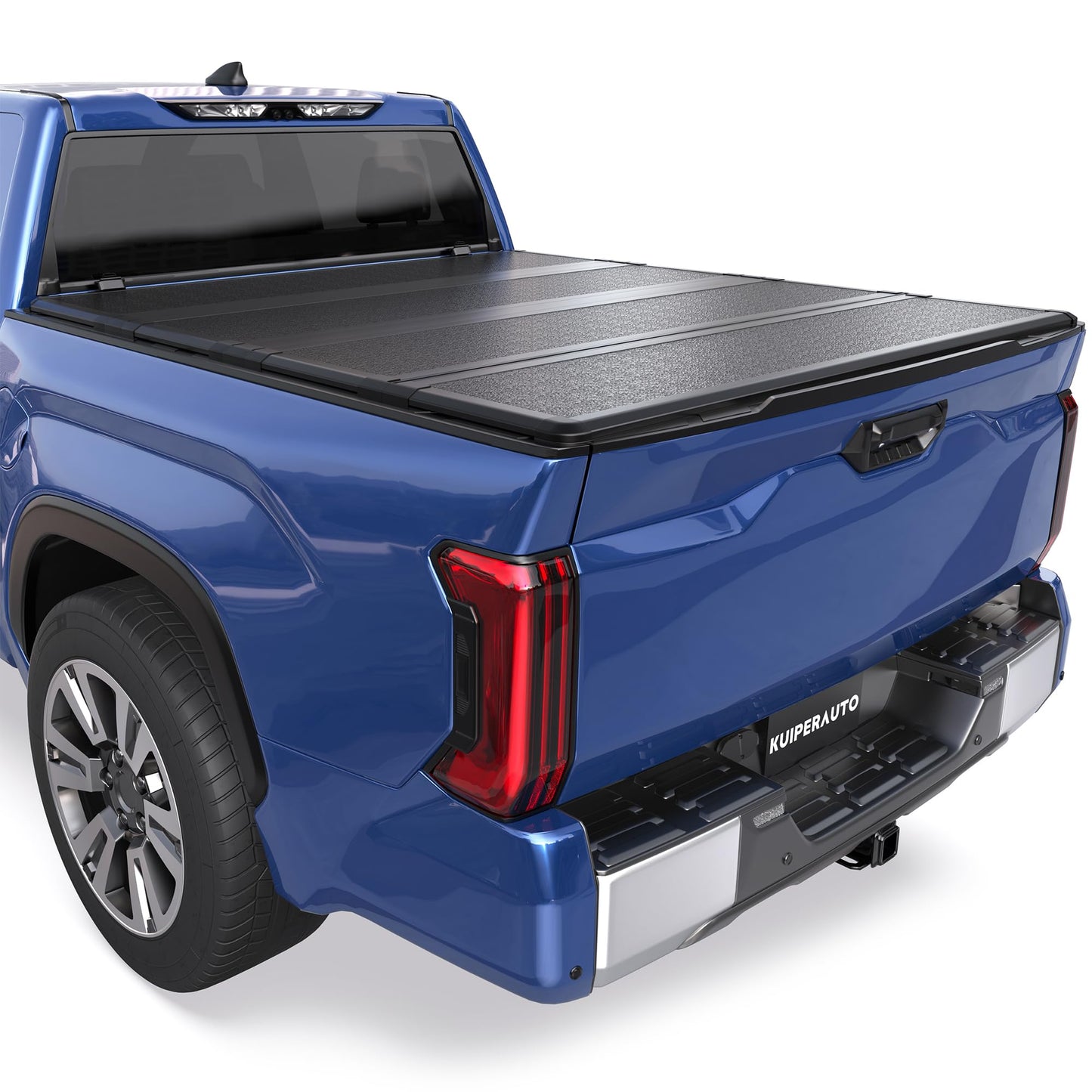 KUIPERAUTO Fiberglass 6.1FT Quad Hard Tonneau Cover Truck Bed Cover Compatible for 2024-2025 Toyota Tacoma (Excludes Trail Special Edition Storage Boxes)