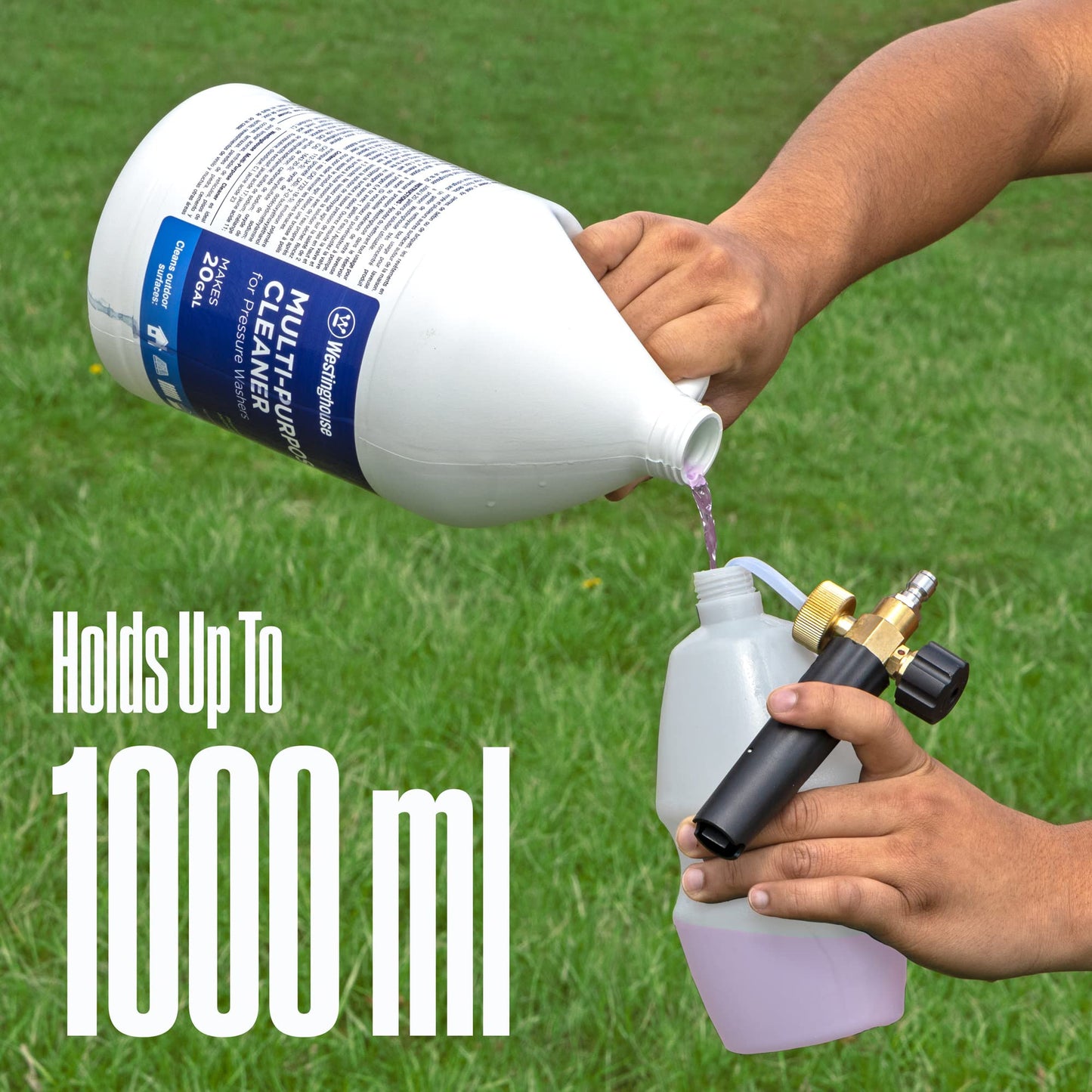 Westinghouse 3000 PSI Electric Pressure Washer and Foam Cannon Attachment Bundle for Cars, Homes, and Outdoor Surfaces