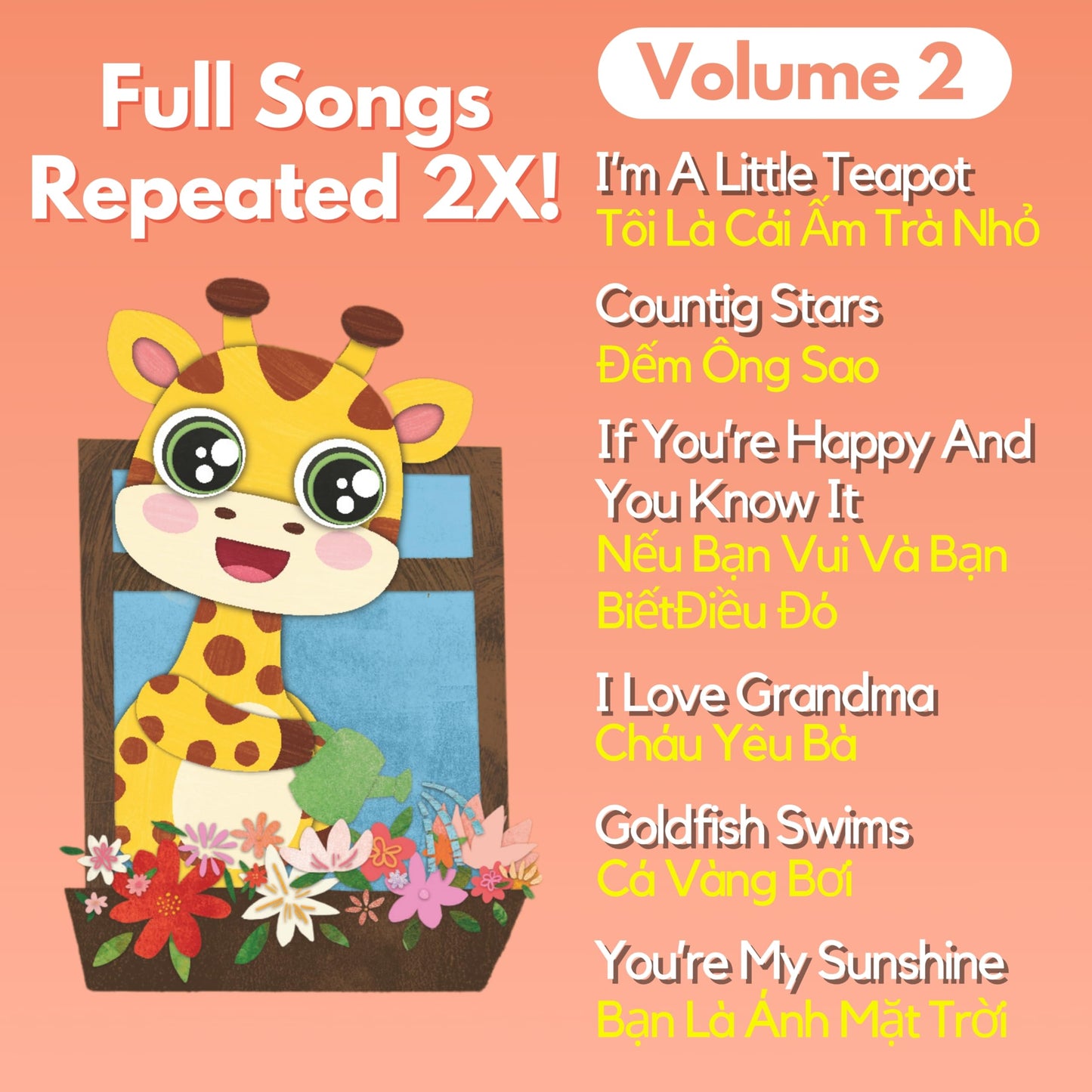 Mimi Learns Vietnamese Vol. 2 — Interactive Sound Board Book for Toddlers 1-3, Bilingual English & Vietnamese Songs & Music, Talking Musical Learning Toy and Gift for Babies & Kids