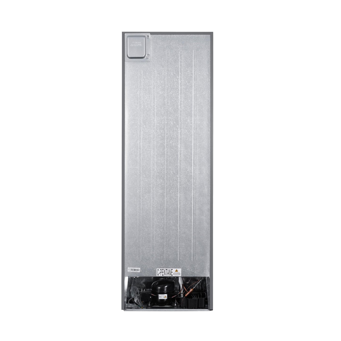 Carlton 10.5 cu. ft. Bottom Freezer Refrigerator with Adjustable Cooling Zones, Reversible Doors in Stainless Steel