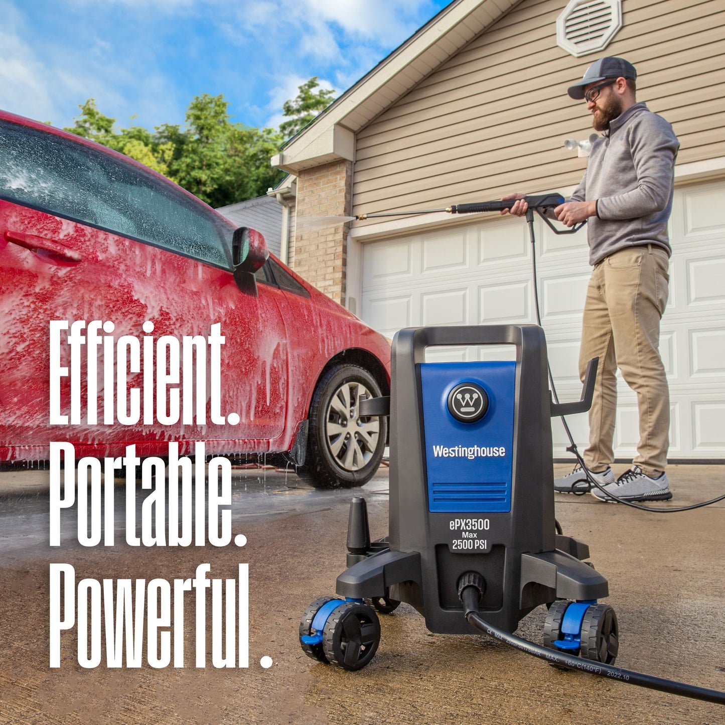 Westinghouse 2500 PSI Electric Pressure Washer Bundle with 12" Surface Cleaner and Accessories