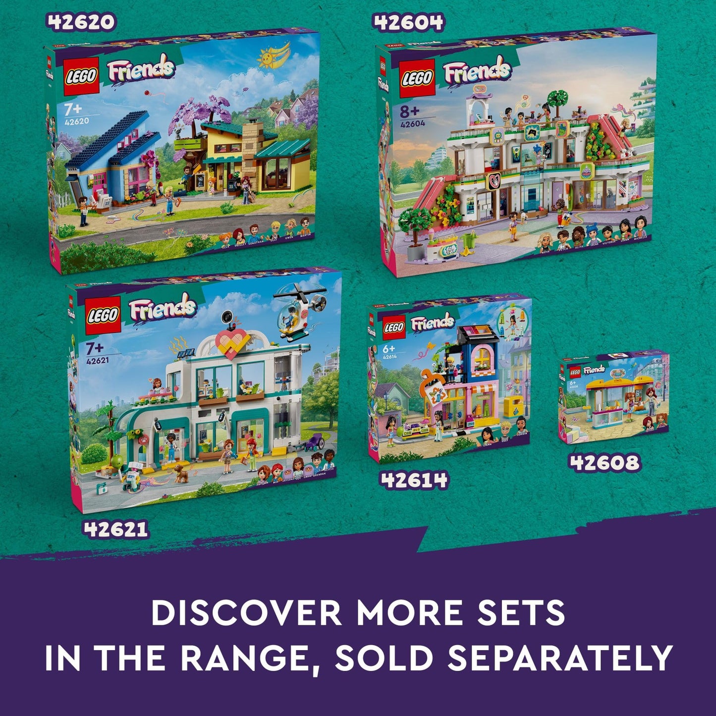 LEGO Friends Andrea's Modern Mansion Doll House - Gift for Christmas - 4 Story Toy House Building Toy Set for Kids, Girls and Boys, Ages 14+ - Includes 11 Characters - 42639