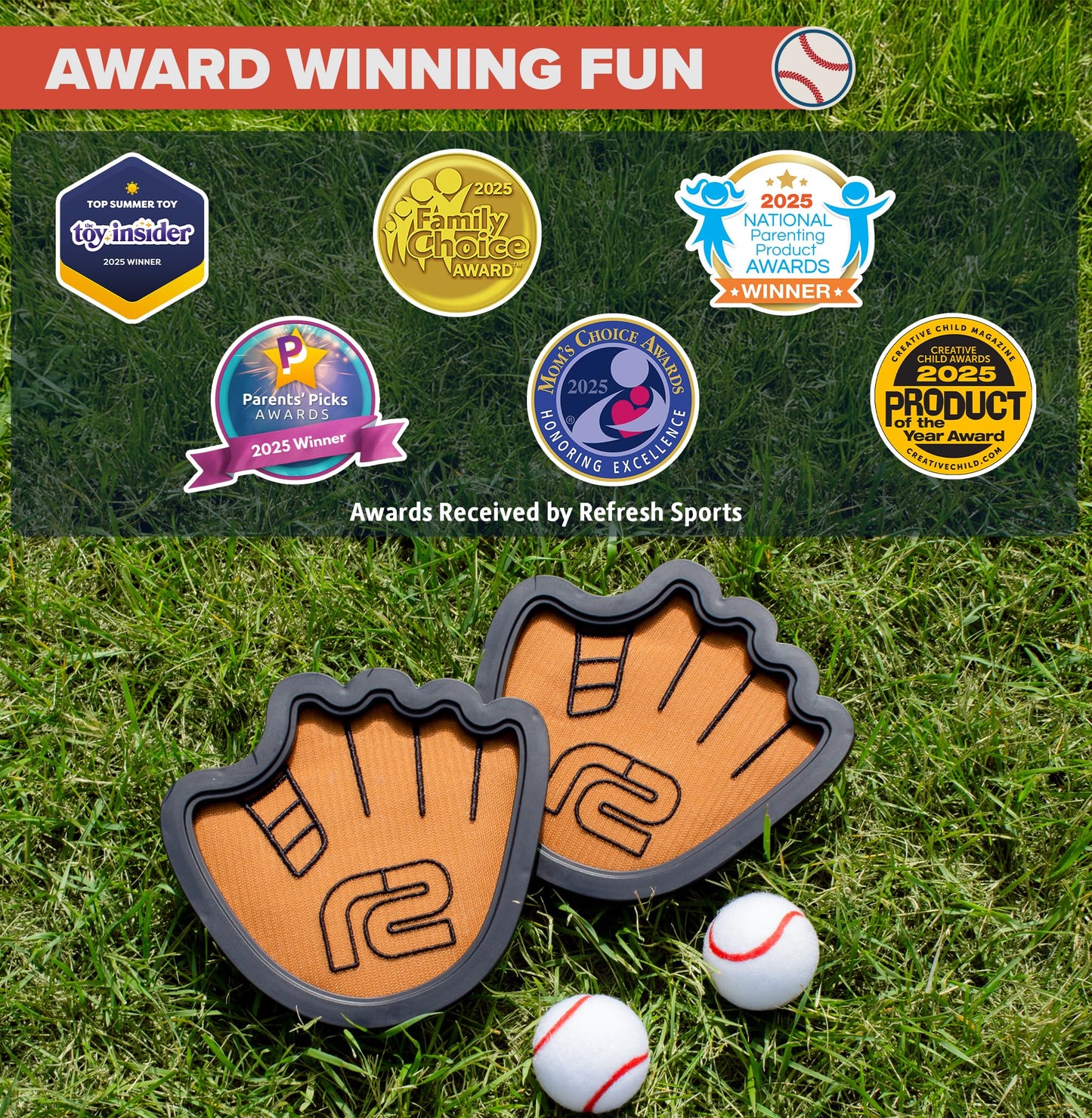 Toss and Catch Ball Set: Fun Ball and Catch Game - Best Baseball Gifts for Boys & Girls - Toys for 2 3 4 Year Old Boys - Toddler Boy Toys & Gift Idea for 9 8 7 6 5 4 3 + Year Old Boy Birthday Gift