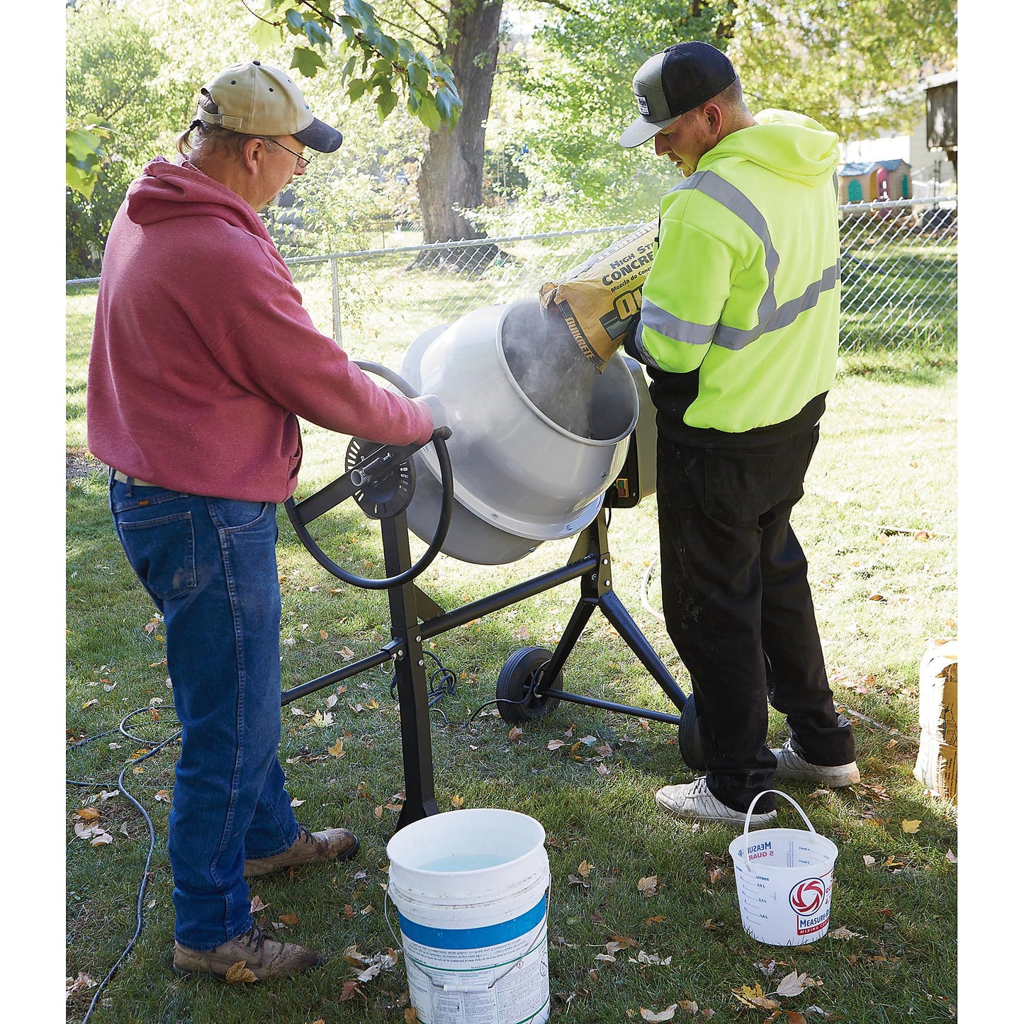 Klutch Electric Cement Mixer, 4.25 Cu. Ft. Drum