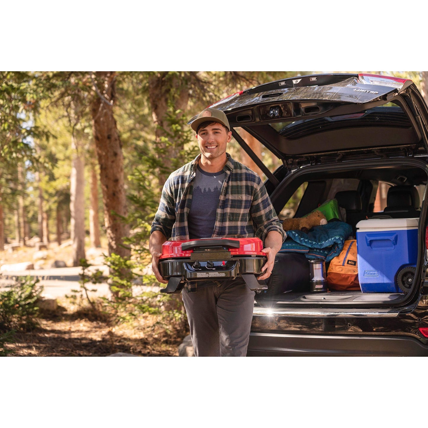 Coleman RoadTrip 225 Portable Tabletop Grill, 2-Burner Gas Grill with Matchless Ignition & Adjustable Temperature Control, 11,000 BTUs of Power for Grilling, Tailgating, Camping, BBQ, & More