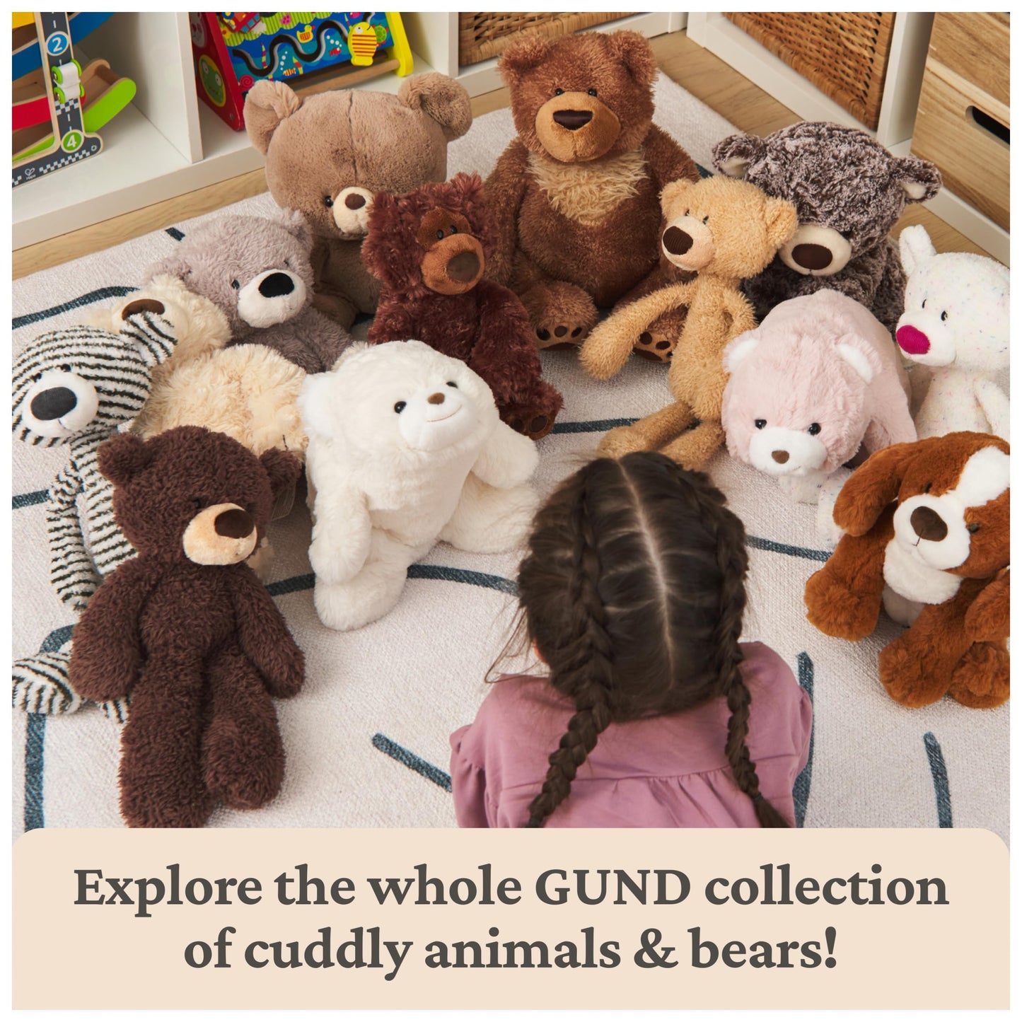GUND Kai Teddy Bear, Premium Plush Toy Stuffed Animal for Ages 1 & Up, Taupe/Light Brown, 23"