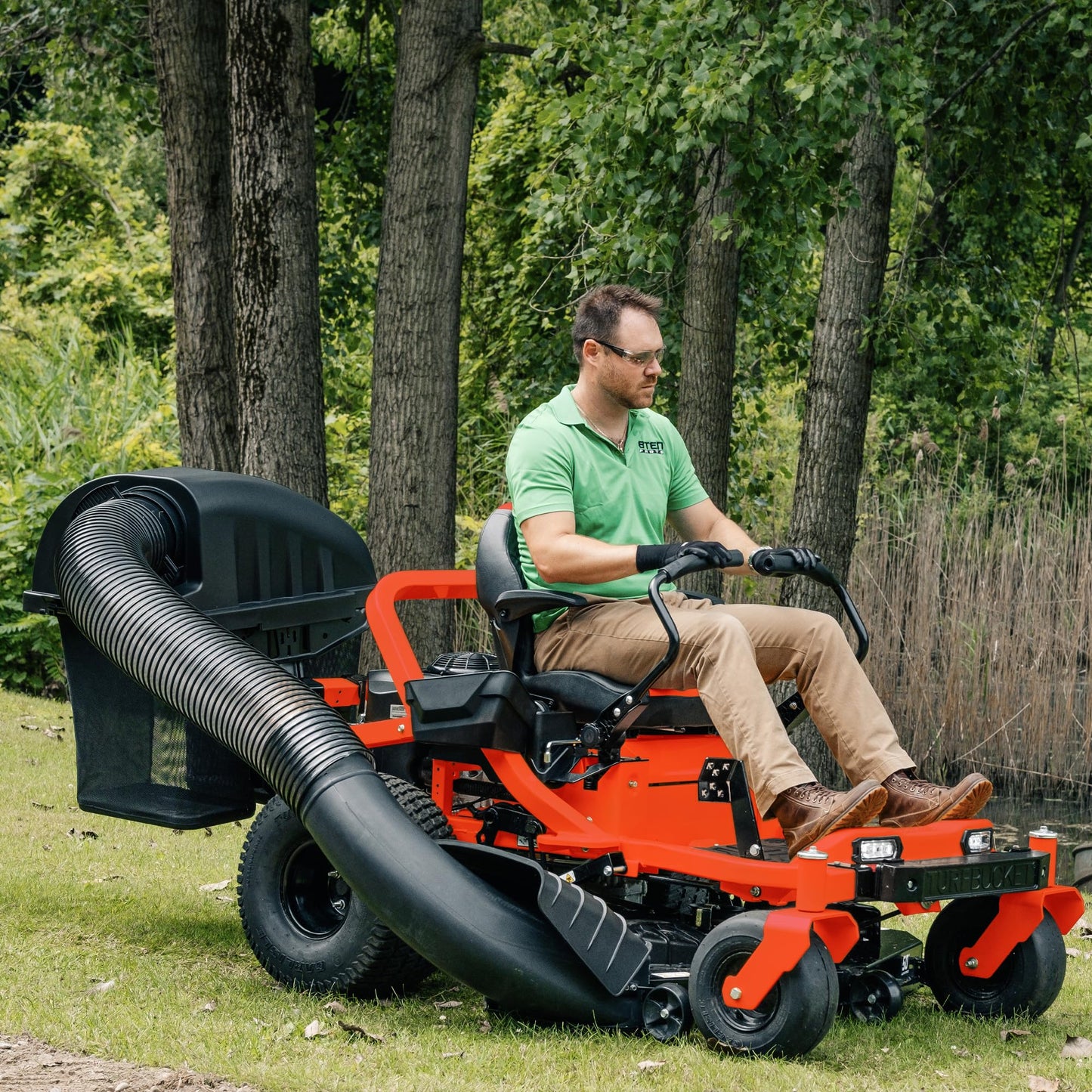 8TEN TURFBUCKET Grass Twin Bagger System for Toro Timecutter 4275C MX4275 MyRide 42 Inch FAB Deck Zero Turn