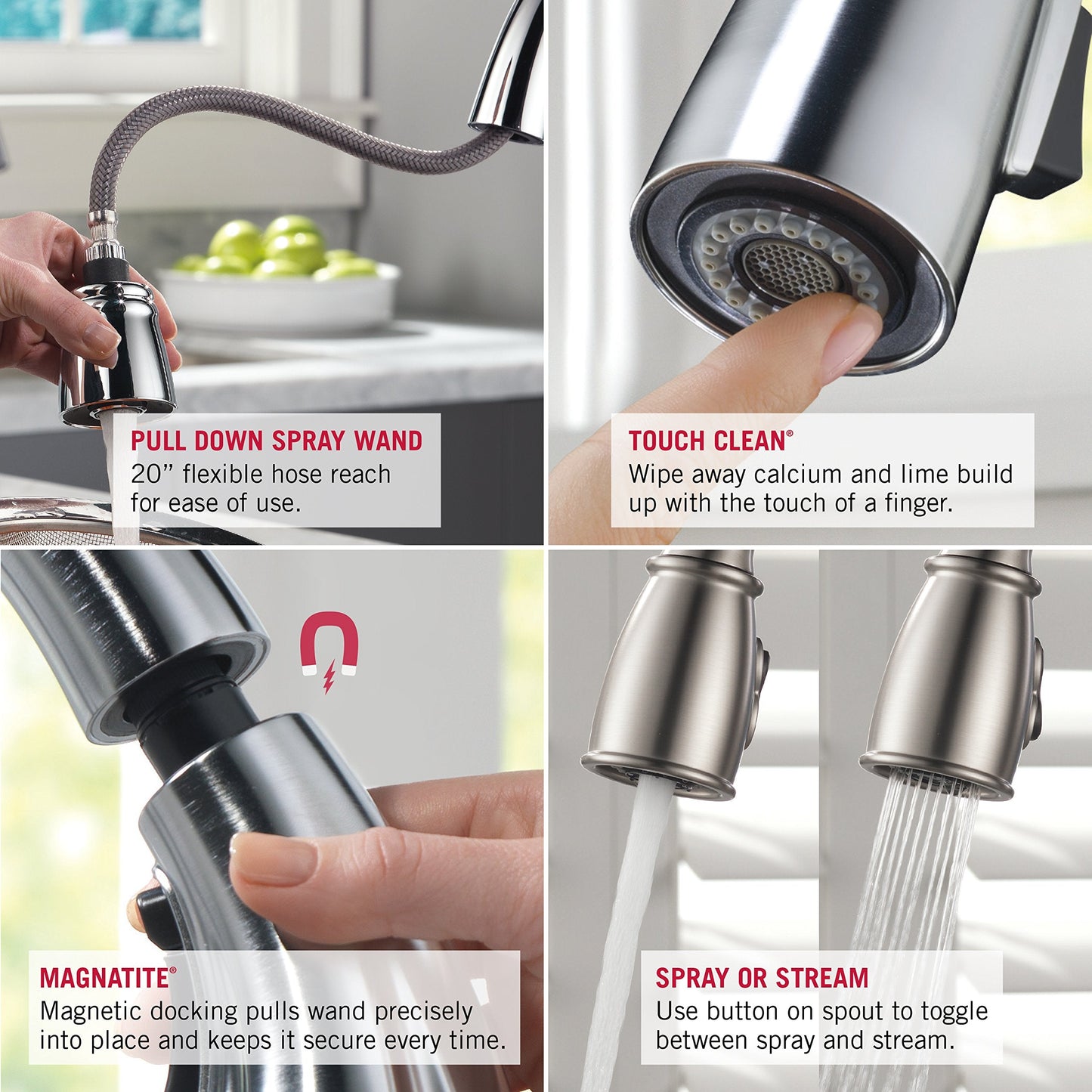 Delta Faucet Cassidy Pull Out Kitchen Faucet, Polished Nickel Kitchen Sink Faucet, Kitchen Faucet with Pull Out Sprayer, Magnetic Docking Spray Head, Polished Nickel 4197-PN-DST