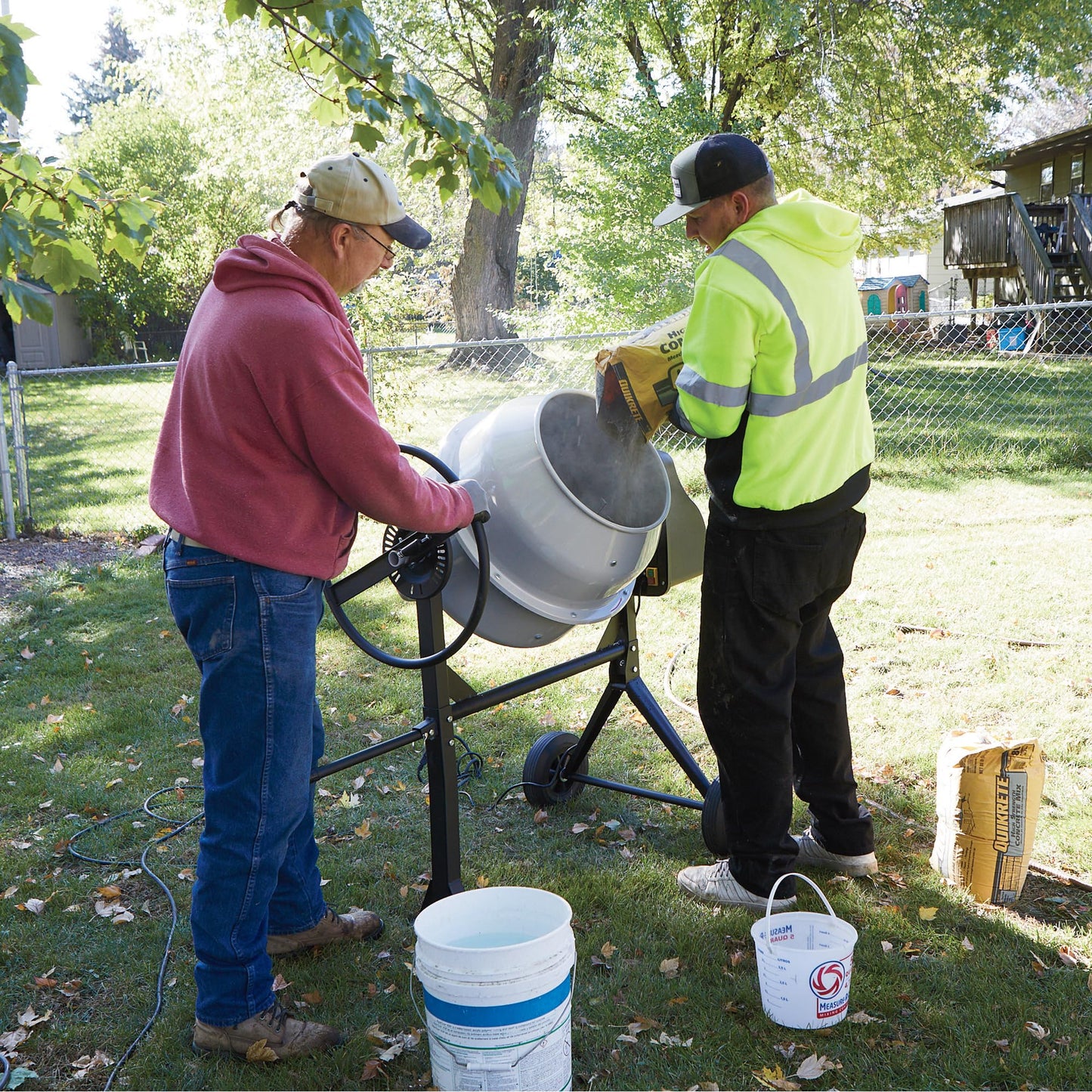 Klutch Electric Cement Mixer, 4.25 Cu. Ft. Drum