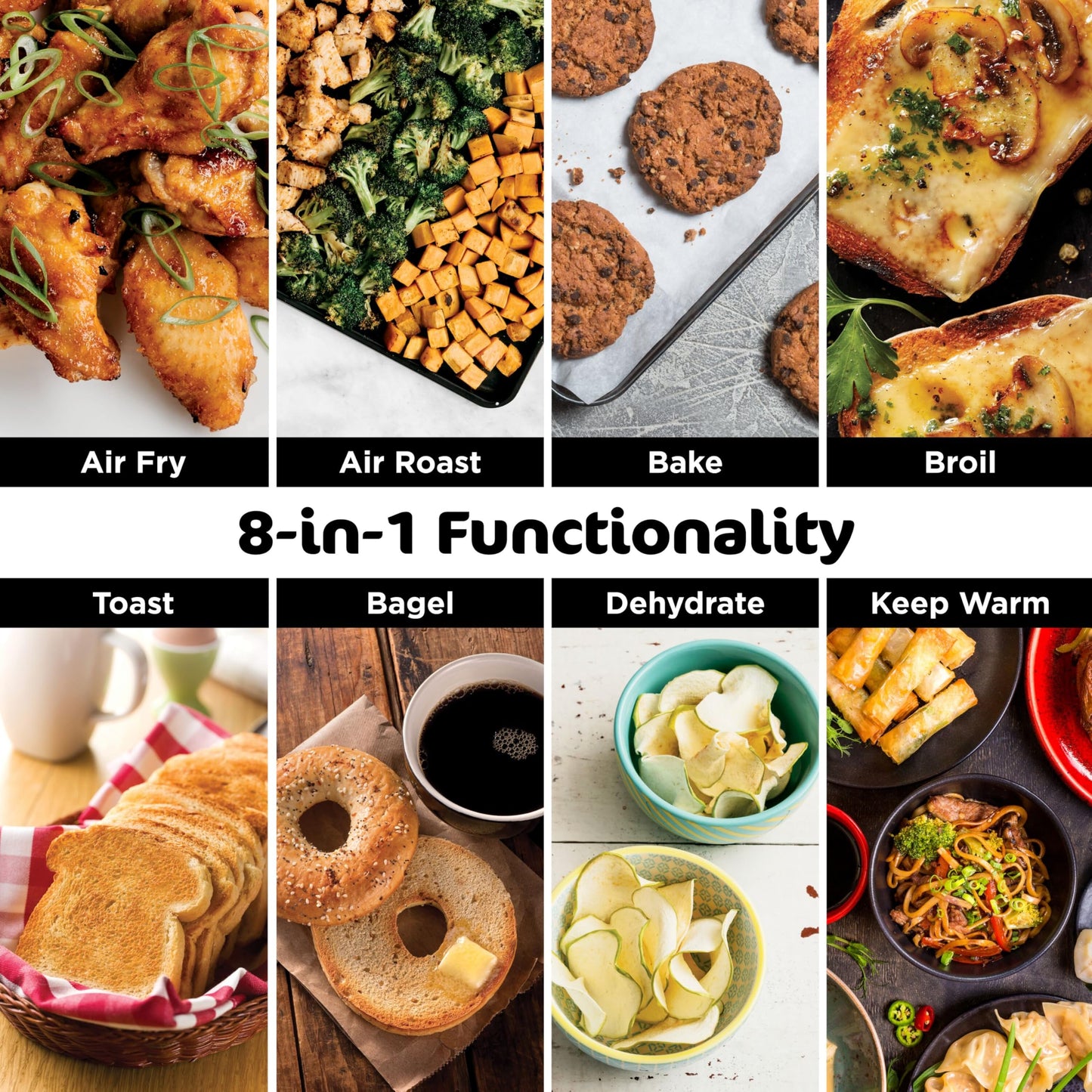 Ninja Digital Air Fryer & Toaster Oven | 8-in-1 Functionality | Flip-Up Design | XL Capacity | Air Fry Basket, Sheet Pan, Wire Rack & Crumb Tray | 1800 Watt | Silver | SP101