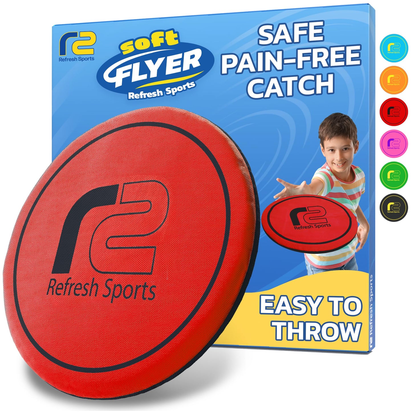 Soft Flying Disc for Kids: Easy To Use Beach Disc - Durable Design Floats On Water! Beach Toys, Pool Toys & Frisbbee for Adults Outdoor Fun Pool Toy - Boy Gifts & Girls Ages 5 6 7 8 9 10 11 12 13 14