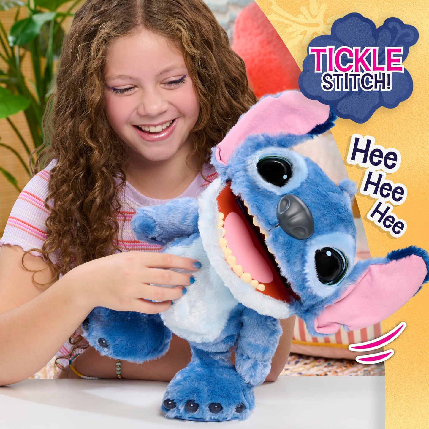 Disney Stitch Just Play Ultimate Interactive 17" Plush Toy, 100+ Sounds & Reactions, Inspired by Disney’s Live-Action Lilo & Stitch Film, New Movie Toy for Fans, Girls, Boys, Kids 3 and Up by
