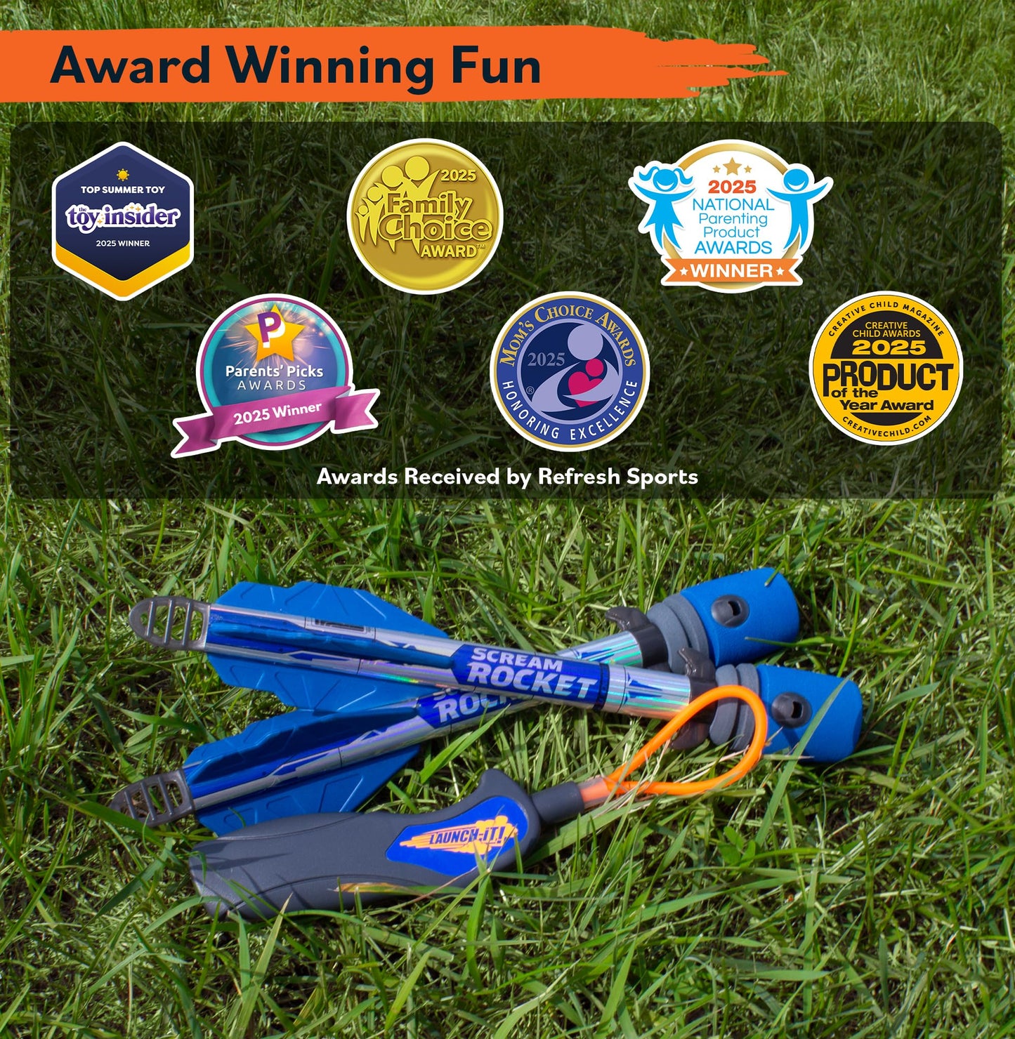 Toy Rocket Launcher for Kids: Best Outdoor Toys Slingshot Rocket Launchers & Foam Rockets Games for Boys Girls All Ages - Summer Birthday Party Gift Idea & Great Gifts for Boys Toys Age 8-10 11 12+