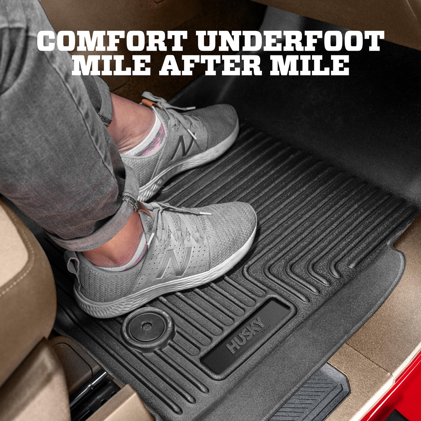 Husky Liners Weatherbeater Floor Mats | Fits 2013-2018 Nissan Altima (for 2013 Fits Models with Build Date of 11/01/12 or Higher ONLY)| Front & 2nd Row, 3-pc Black - 99641