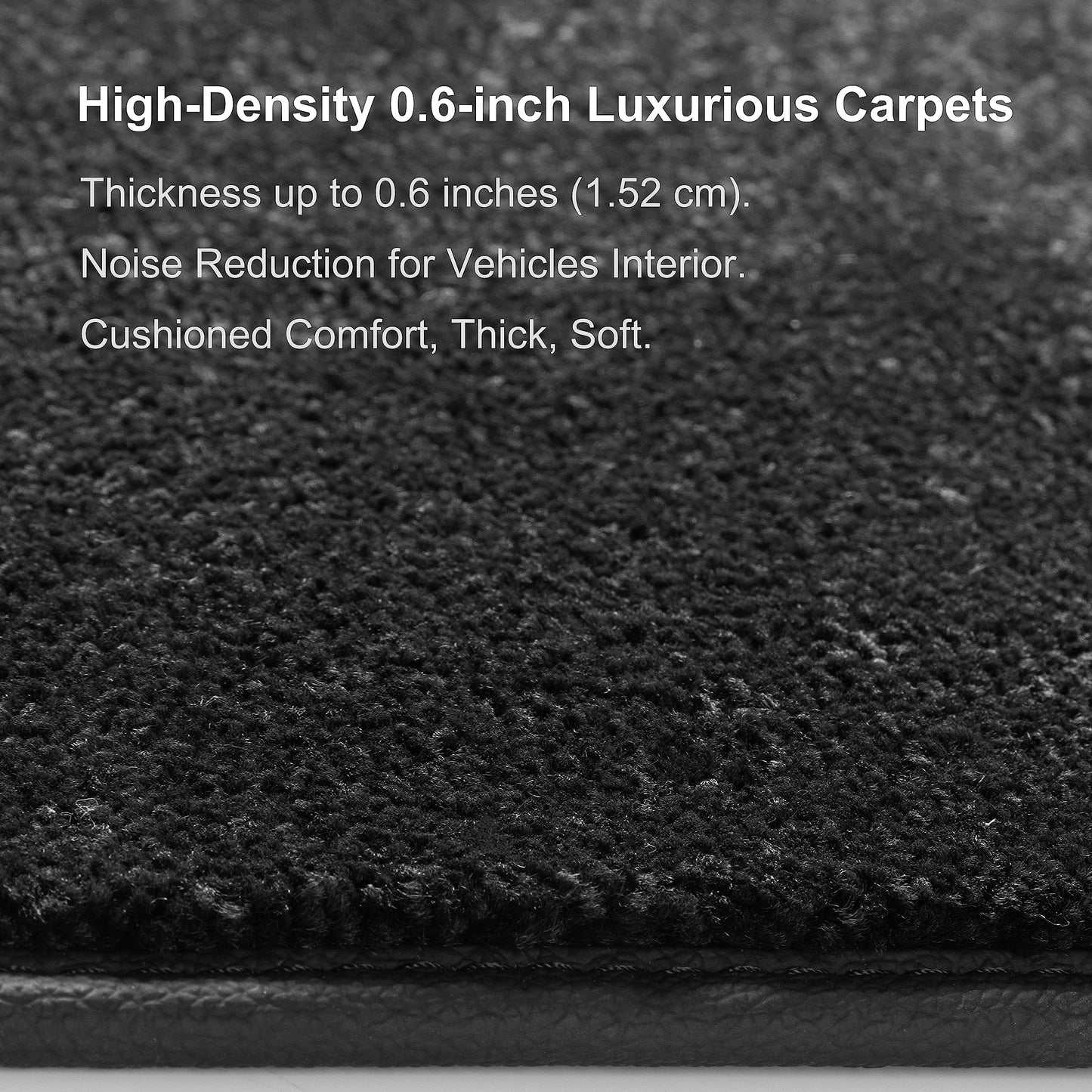 WENNEBIRD Superior Carpet Floor Mats for 2014-2018 Infiniti QX80 / 2017-2018 Nissan Armada, 0.6-Inch Ultra-Thick, Noise-Reducing, All-Weather Waterproof Anti-Slip – 4-Pc Set