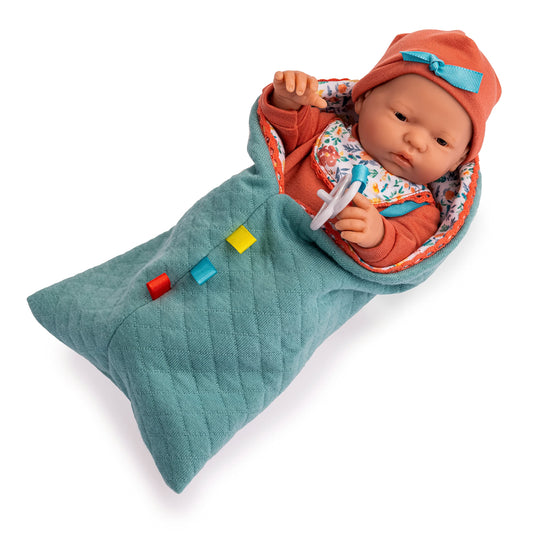 JC Toys - Nature Collection | Original Mini Newborn | Anatomically Correct Real Girl Baby Doll Gift Set | 9.5" All-Vinyl | Designed by Berenguer | Ages 2+