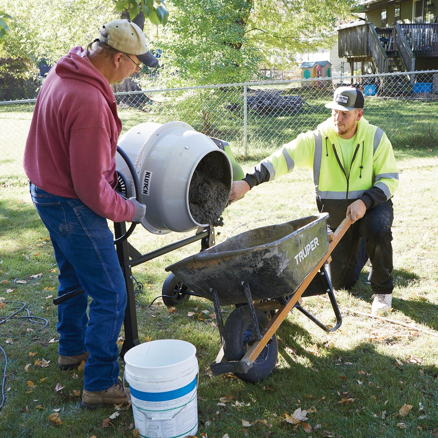 Klutch Electric Cement Mixer, 4.25 Cu. Ft. Drum