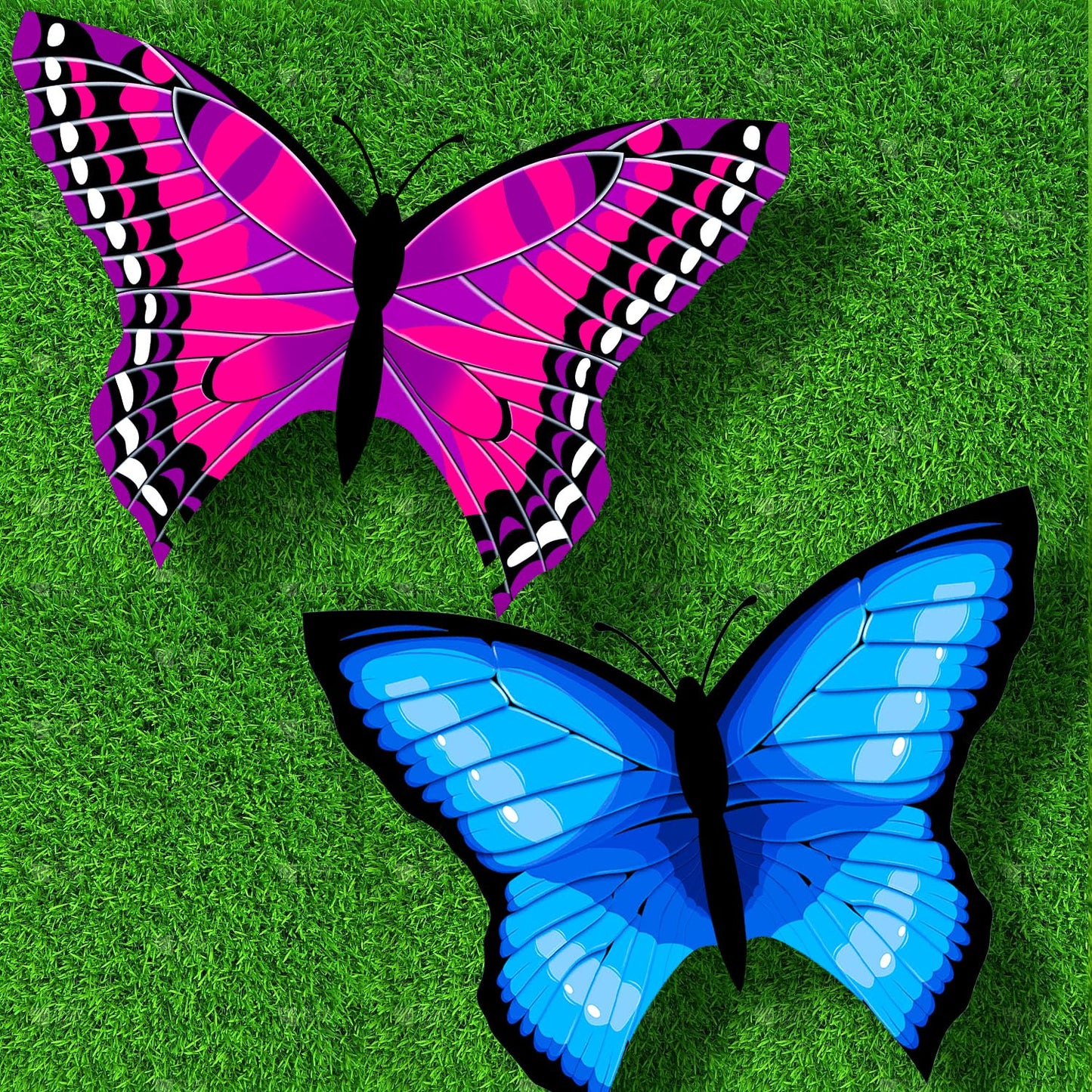 TOY Life 2 Pack Kites for Kids Ages 4-8 8-12, Large Butterfly Kites for Adults and Toddlers Age 3-5, Outdoor Toy Games Beach Kite Easy to Fly for Girls Boys