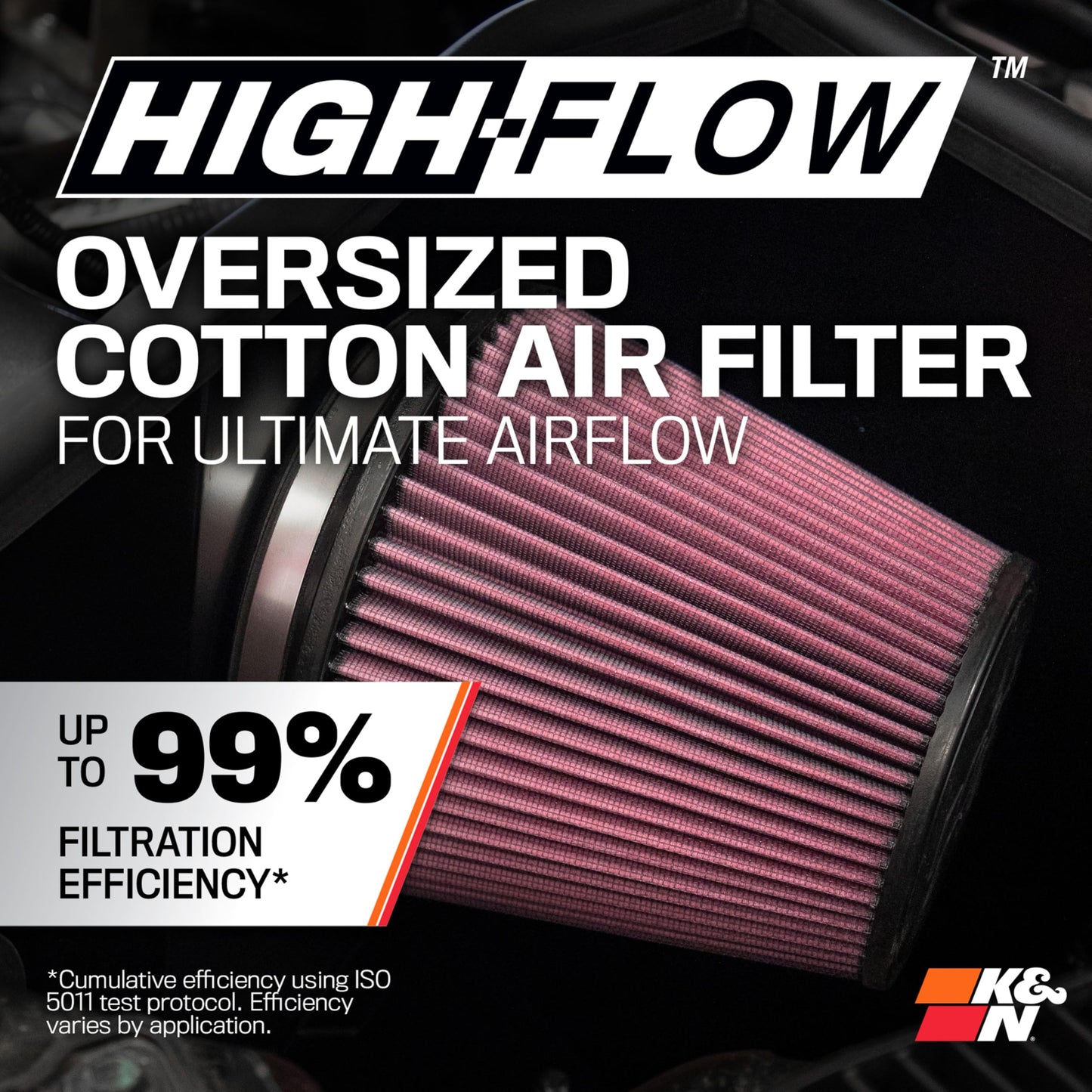 K&N Cold Air Intake System: High-Flow Air Filter, Increase Performance & Towing: Compatible with 2012-2021 Toyota, Sequoia, Tundra, 77-9036KP