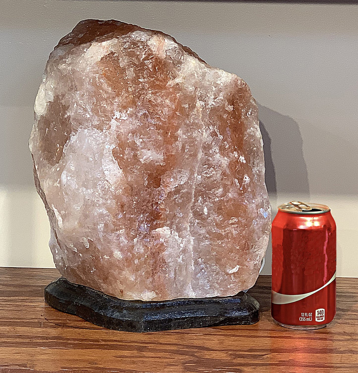 IndusClassic Giant Special Effect Natural Himalayan Crystal Rock Salt Lamp With Custom Base 35~45 lbs