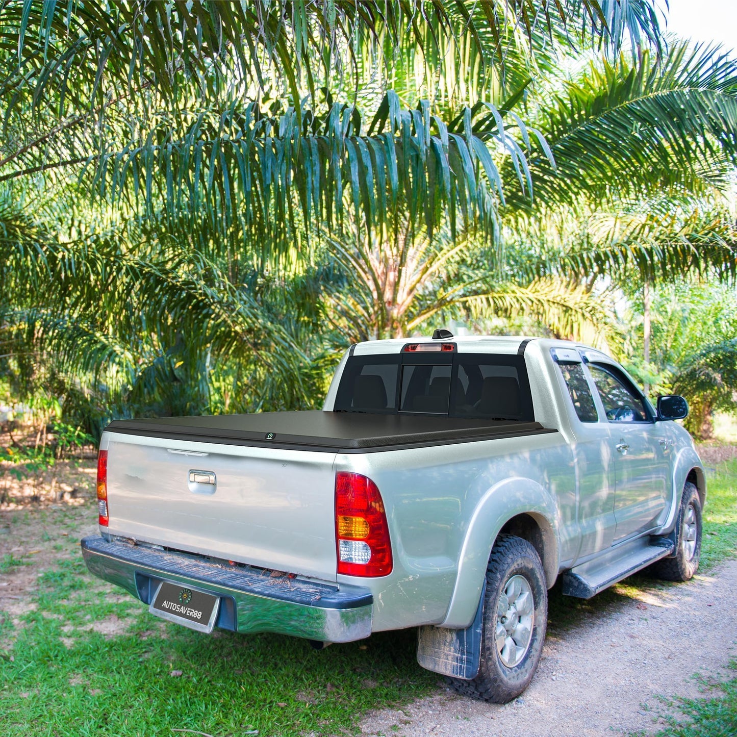 AUTOSAVER88 Soft Tri-fold Truck Bed Tonneau Cover Fits for Toyota Tacoma 2024 2025 2026 5ft Bed (Excl. Trail Edition)