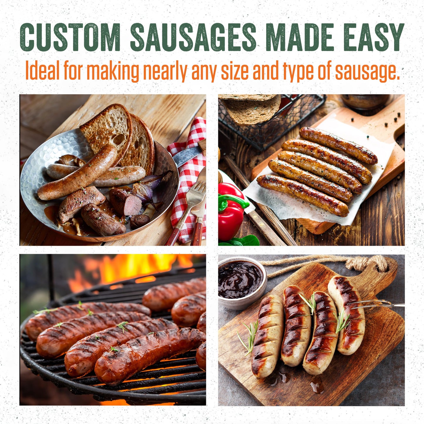 LEM Products MightyBite Vertical Stainless Steel 5 Pound Capacity Sausage Stuffer with Plastic Stuffing Tubes and 20 Pound Manual Meat Mixer Set