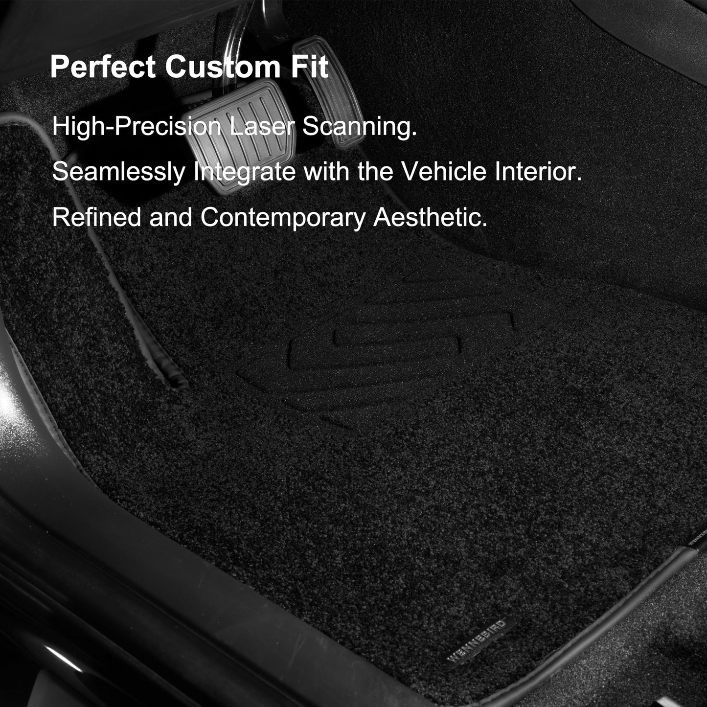 WENNEBIRD Superior Carpet Floor Mats for 2019-2026 BMW X5 (G05), X5M (F95), 0.6-Inch Ultra-Thick, Noise-Reducing, All-Weather Waterproof Anti-Slip – 3-Pc Set