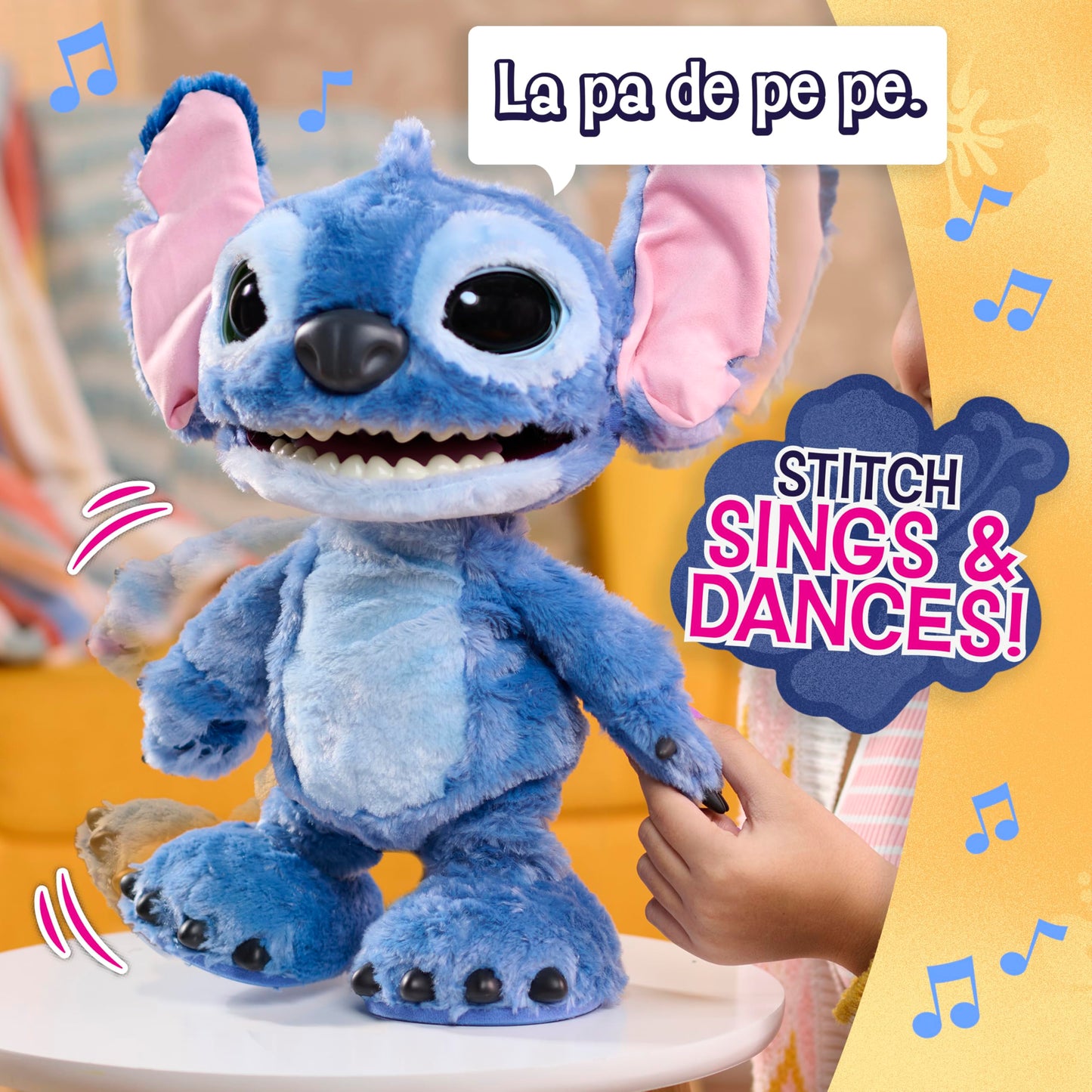 Disney Stitch Just Play Ultimate Interactive 17" Plush Toy, 100+ Sounds & Reactions, Inspired by Disney’s Live-Action Lilo & Stitch Film, New Movie Toy for Fans, Girls, Boys, Kids 3 and Up by